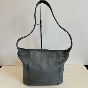 The Sak‎ Light Blue Gray De Young Leather Shoulder Bag Purse